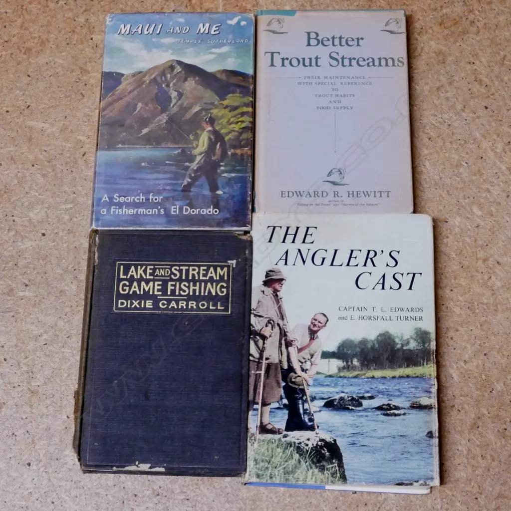 A box of fine assorted fishing books Image 1++
