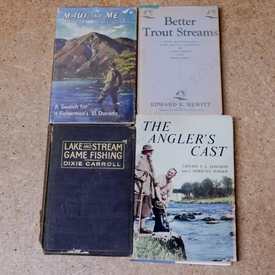 A box of fine assorted fishing books