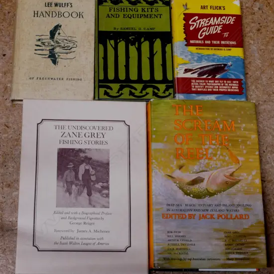 A box of fine assorted fishing books