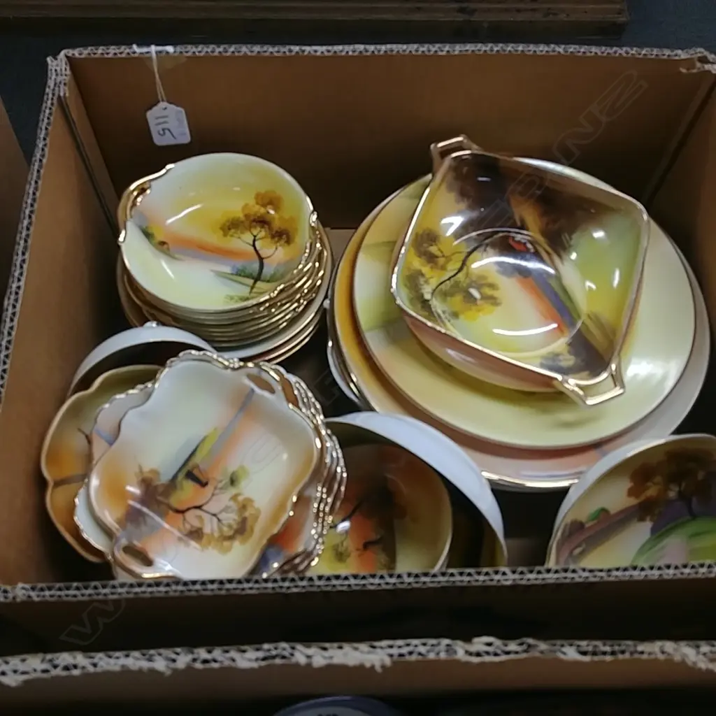 BOX OF ASSORTED NORITAKE CHINA Image 1++