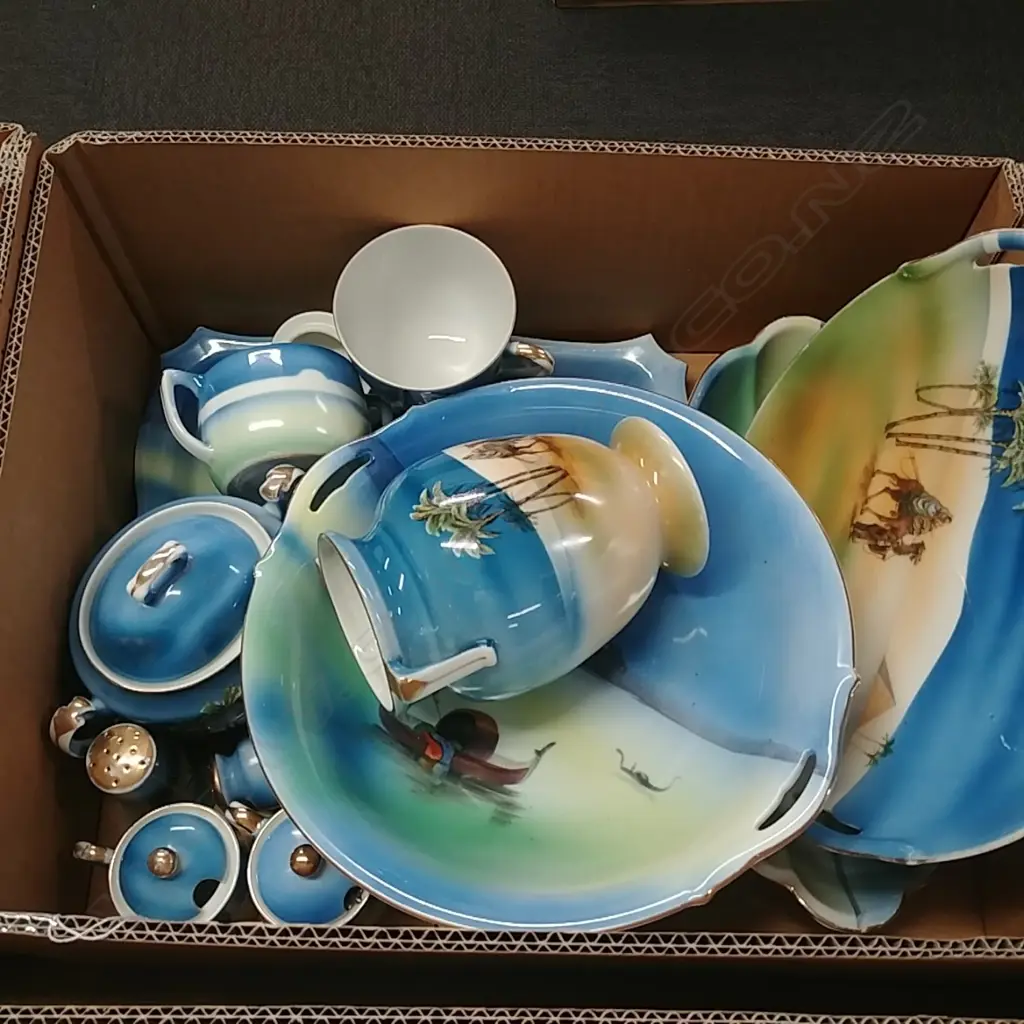 BOX OF ASSORTED NORITAKE CHINA Image 1++