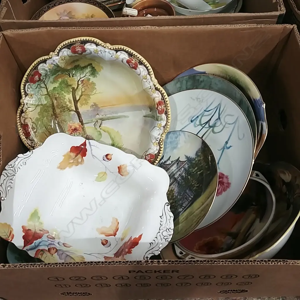BOX OF ASSORTED NORITAKE CHINA Image 1++