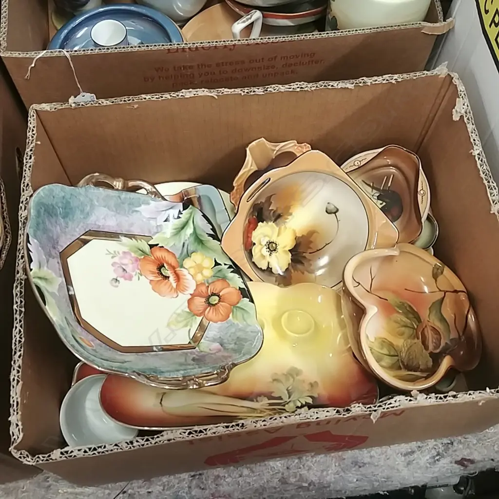 BOX OF ASSORTED NORITAKE CHINA Image 1++