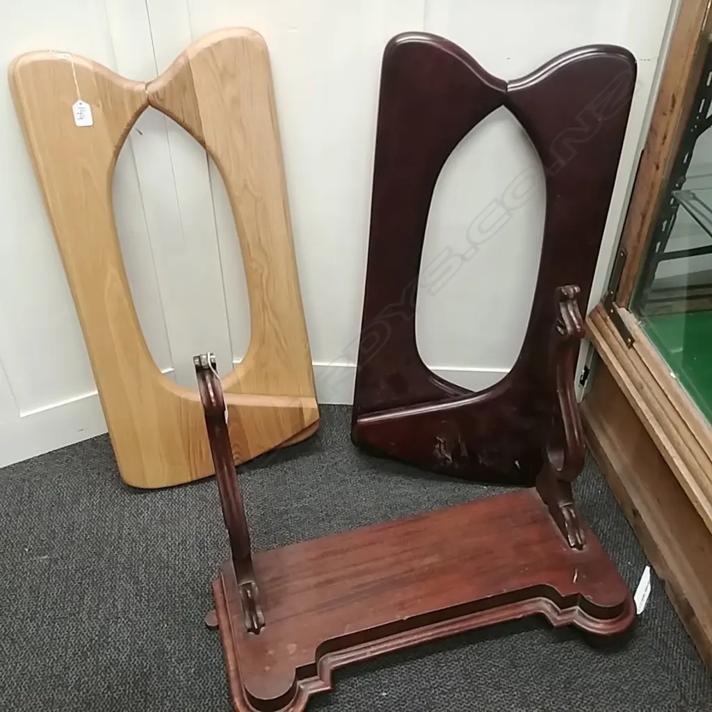 2 NOGUCHI STYLE BASES & VANITY TABLE MIRROR FRAME Image 1++