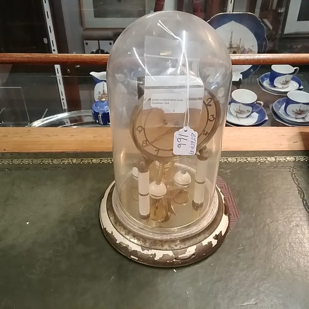 VINTAGE SCHATZ 8 DAY DOME CLOCK Image 1++