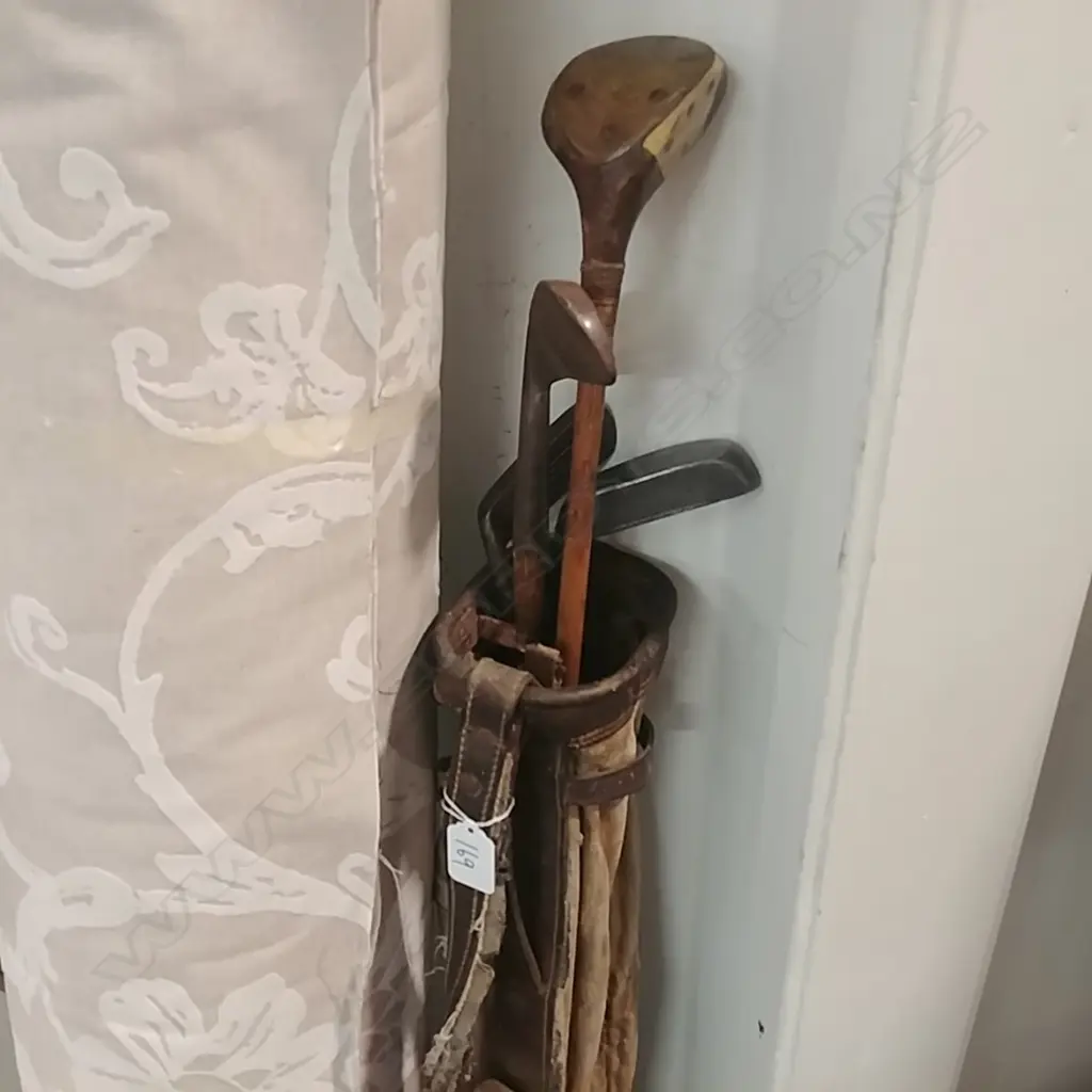 VINTAGE  GOLF CLUBS & BAG Image 1++