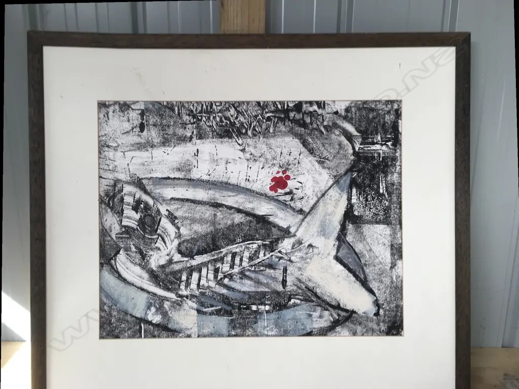 L Forden 'Alas Poor Fish'	monoprint 66 x 57 Image 1++