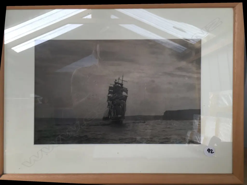 Capt Shultz - 2 photos of old ship and steamboat Image 1++