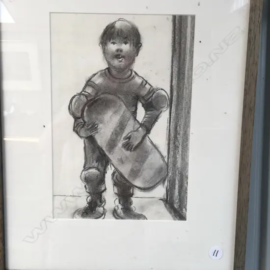 Foster Clark Skateboarder 1 & 2, 2 pencil sketches