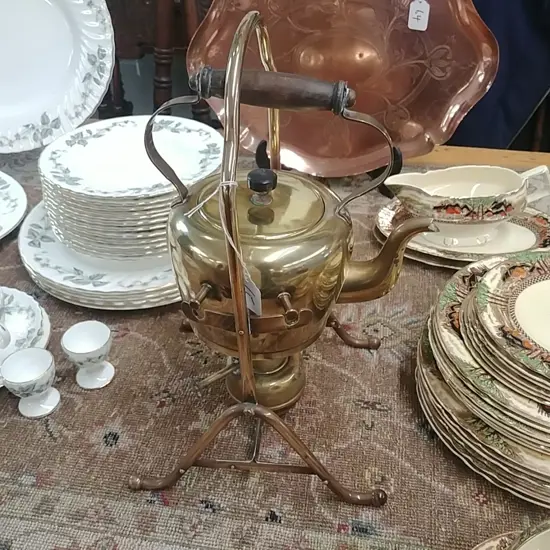 BRASS SPIRIT KETTLE