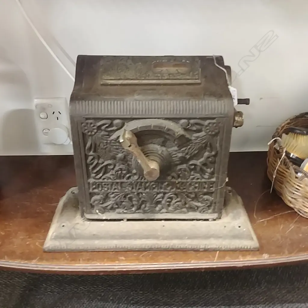 C1900 ART NOUVEAU CAST IRON TICKETING MACHINE Image 1++
