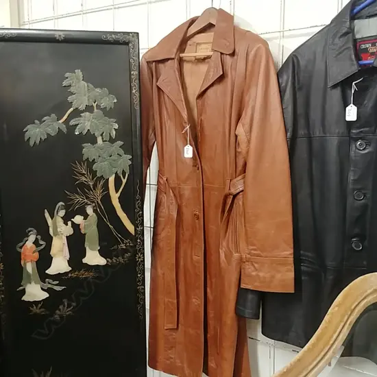 RETRO LEATHER COAT