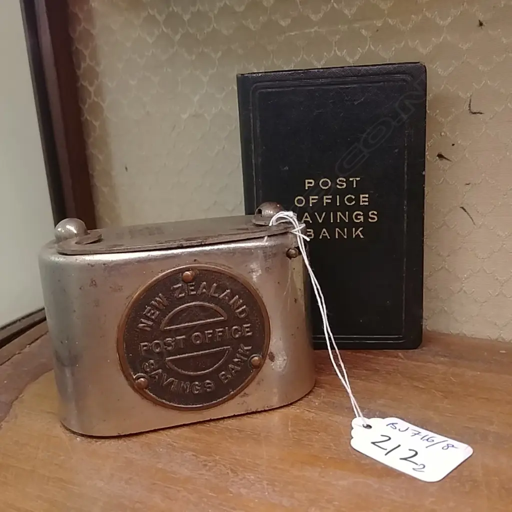 2 EARLY POST OFFICE MONEY BOXES Image 1++