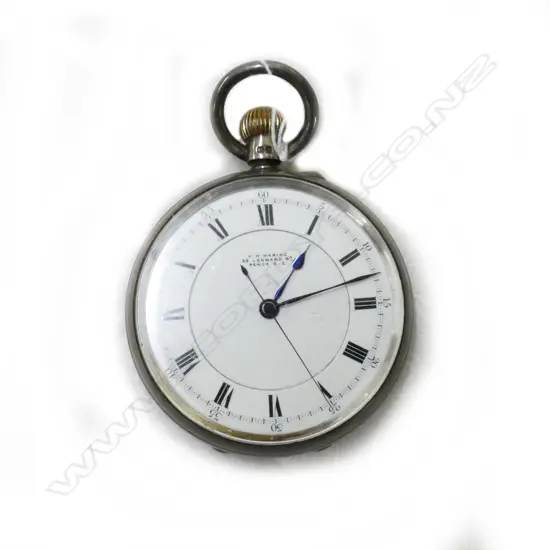 SILVER POCKET WATCH - V.H.WARING