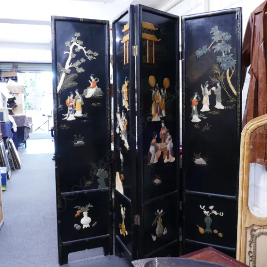 Chinese four panel screen