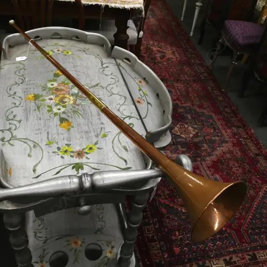 TALL COPPER COACHING HORN