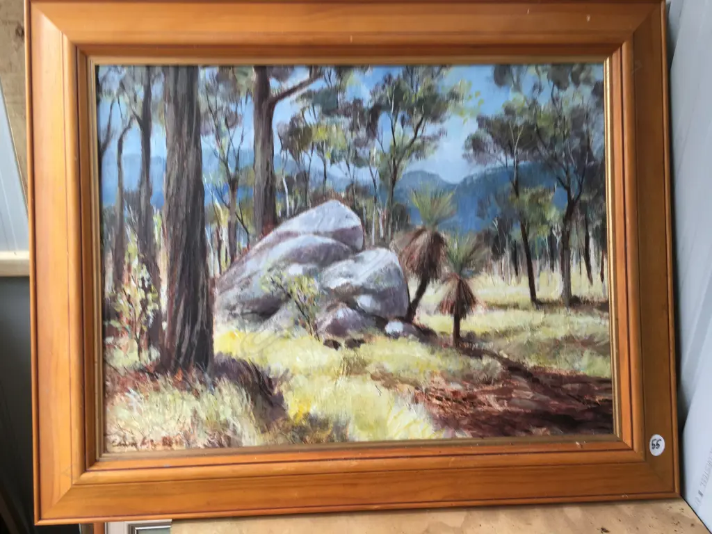 Ron Edwards Australian Bush I 73 x 58 acrylic '88 Image 1++
