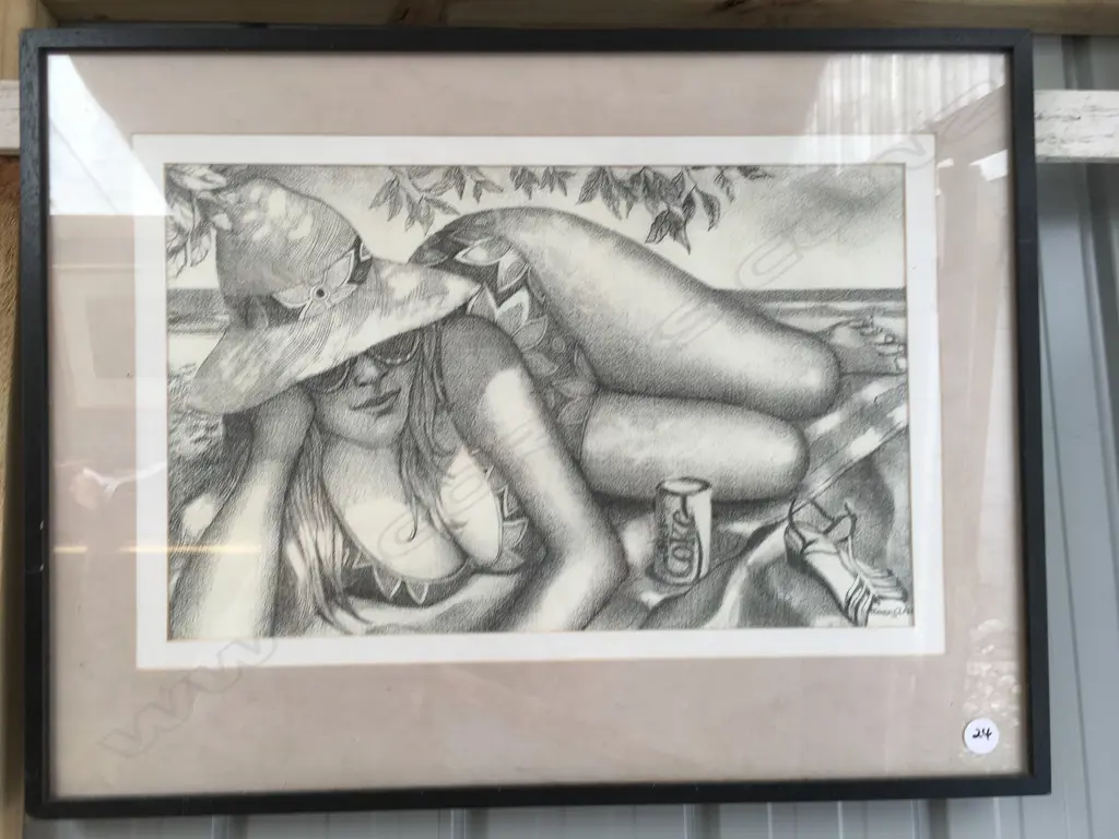 Foster Clark 'Palm Cove Cairns 32 x 51 pencil Image 1++