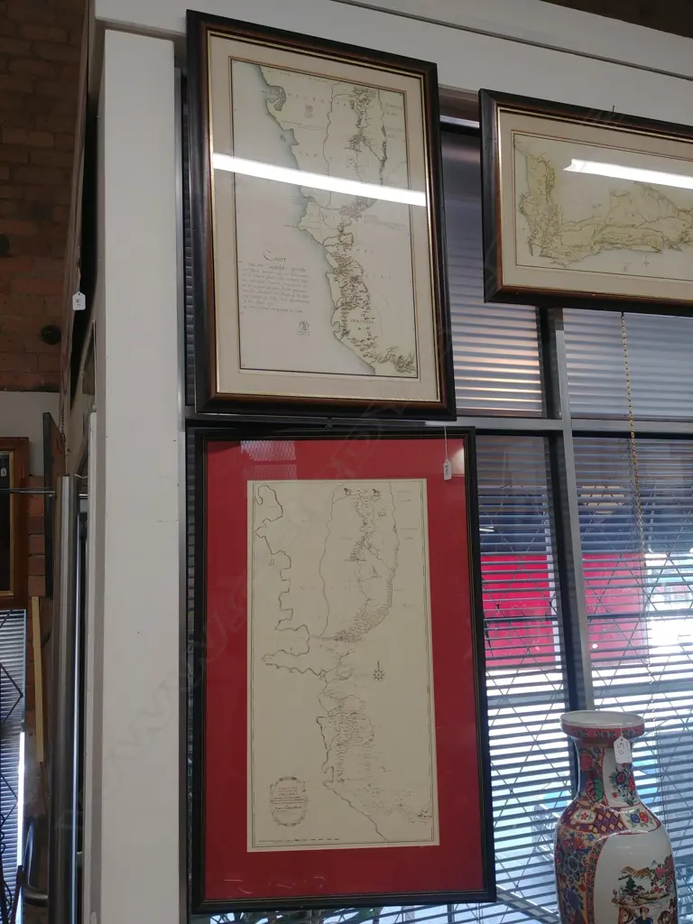 FOUR FRAMED STH AFRICAN MAPS Image 1++