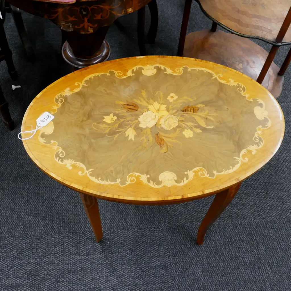 INLAID SORRENTO MUSICAL TABLE  Image 1++