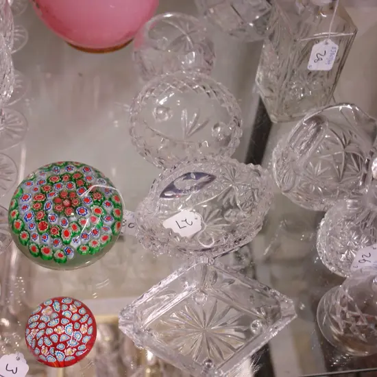 4 CRYSTAL DISHES
