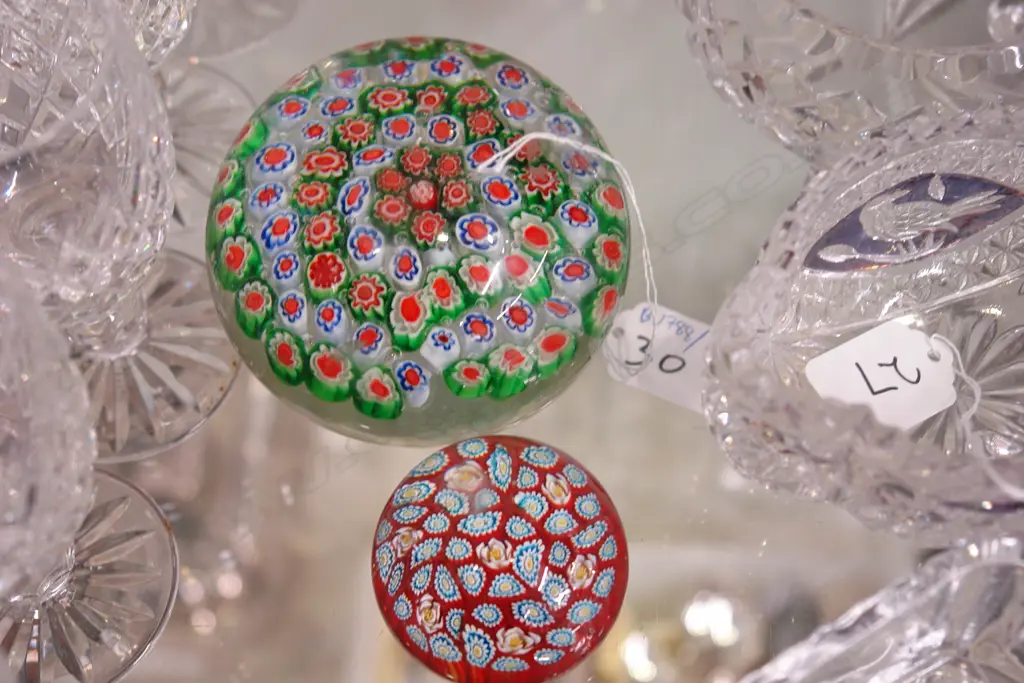 MURANO PAPERWEIGHT AND ONE OTHER Image 1++
