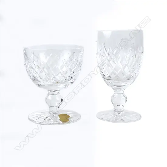 Fourteen Waterford 'Alana' crystal glasses
