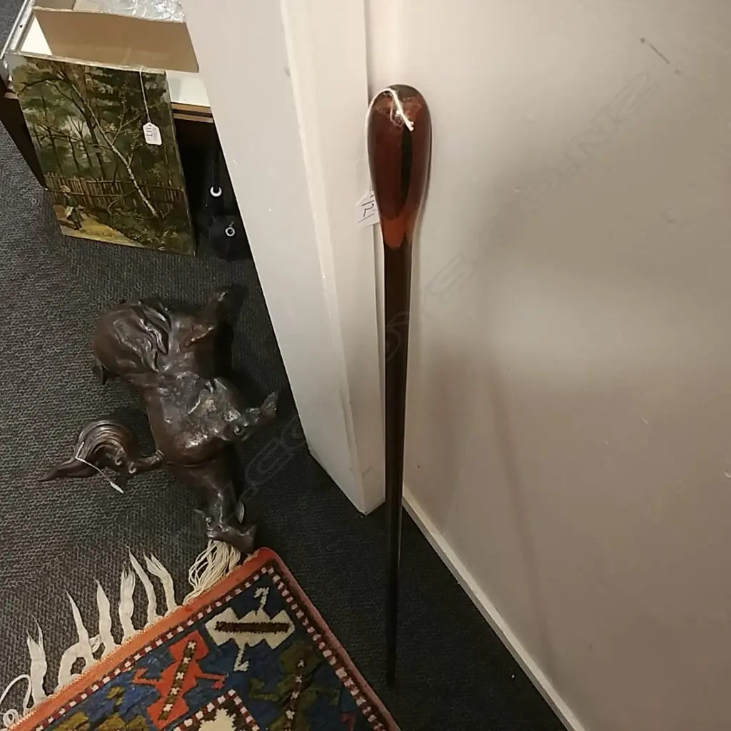 ANTIQUE WALKNG STICK - NZ HARDWOODS Image 1++