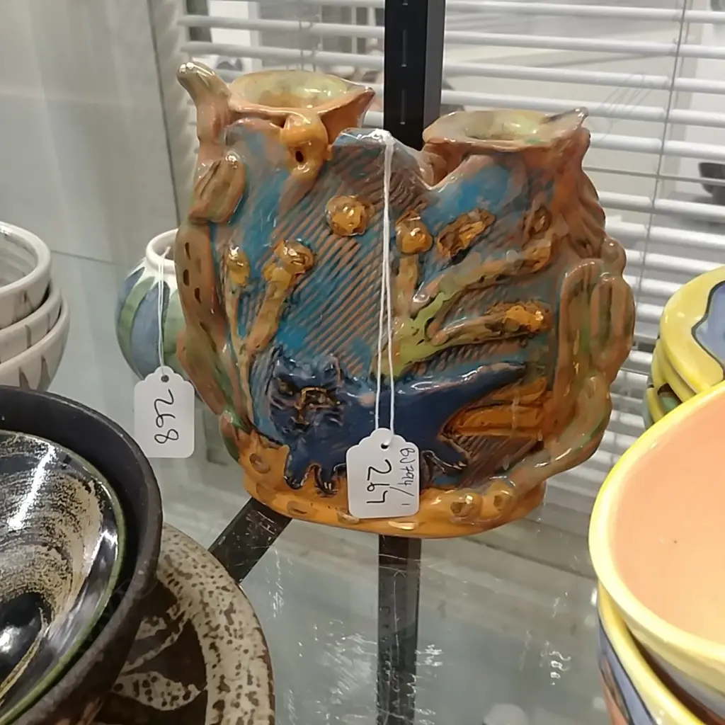 ROSEMARY BRITTAIN POTTERY CANDLESTICK Image 1++