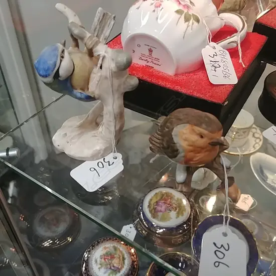 2 GOEBEL BIRD ORNS