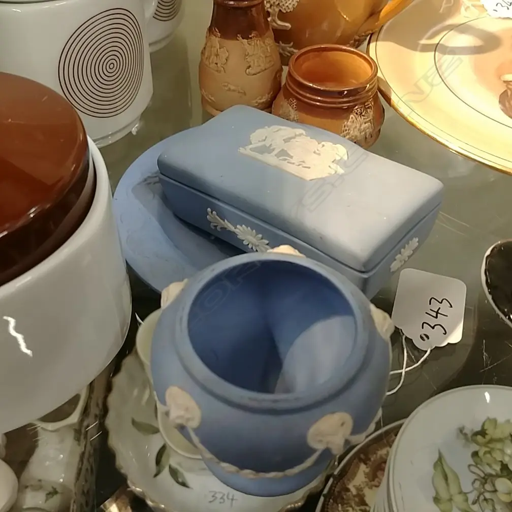 3 PCS BLUE WEDGWOOD JASPERWARE Image 1++