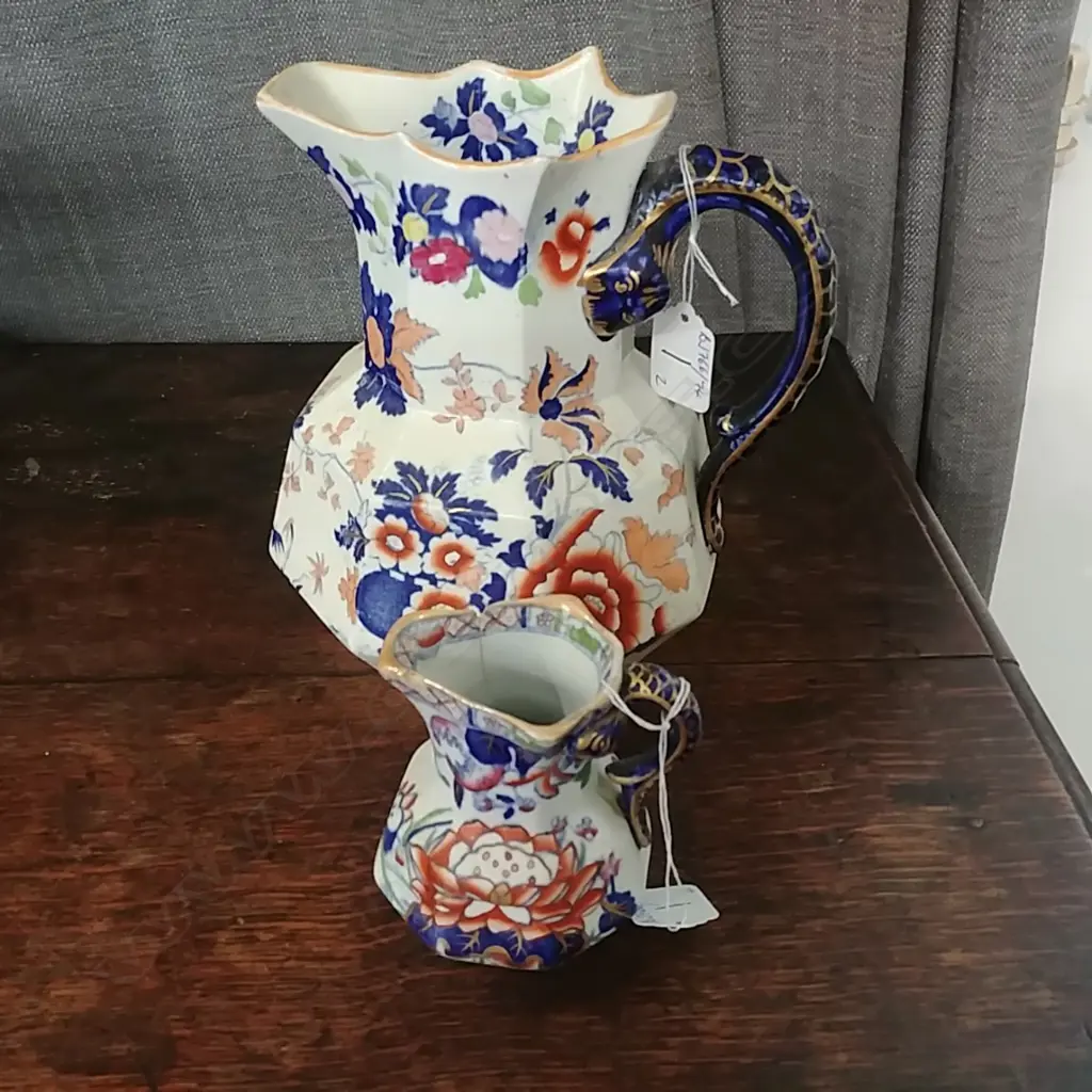 VIC.SM. & LG MASON'S PATENT IRONSTONE JUGS Image 1++