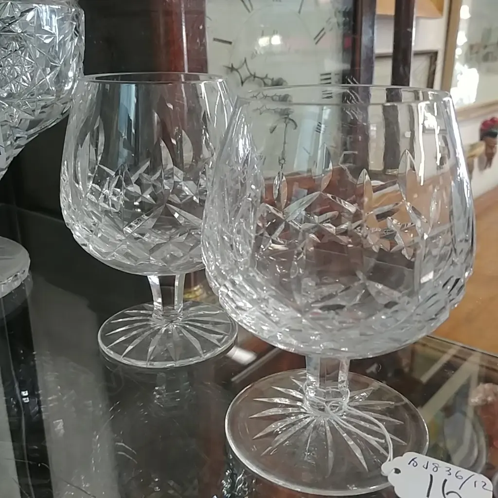 PR WATERFORD CRYSTAL BRANDY GLASSES Image 1++