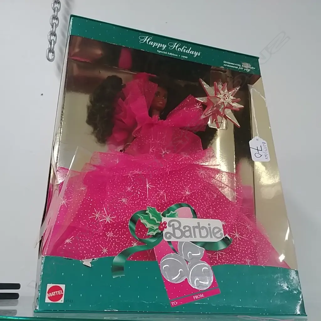 1990 BARBIE DOLL HAPPY HOLIDAYS 4543 Image 1++