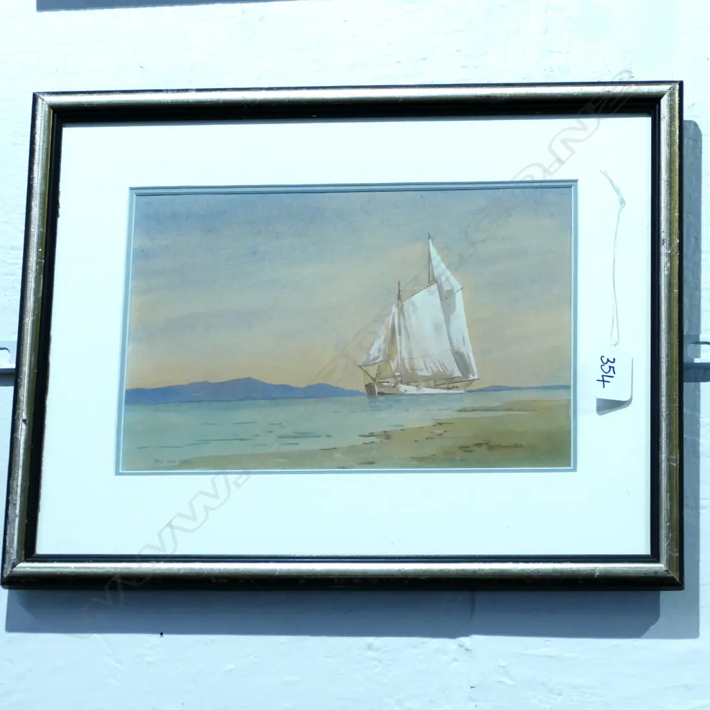 RIX CARLTON - W/C - SAIL BOAT Image 1++