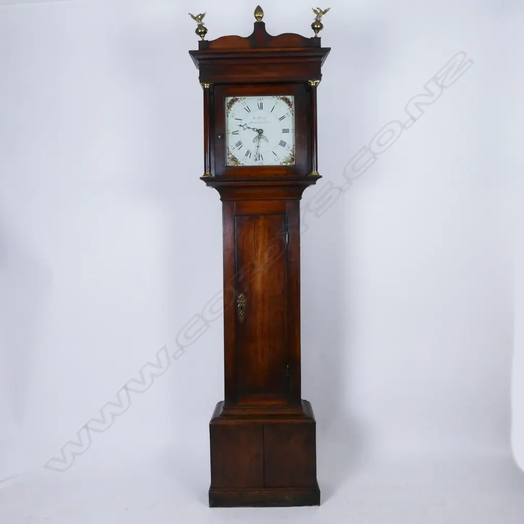 A Victorian oak longcase clock Image 1++