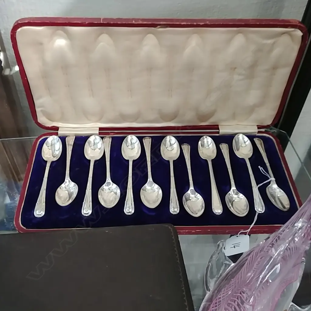 12 SILVER TSPS (1 NON MATCH) (SHEFFIELD 1909) Image 1++