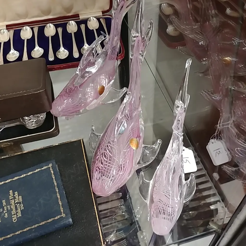 3 MURANO DOLPHINS Image 1++