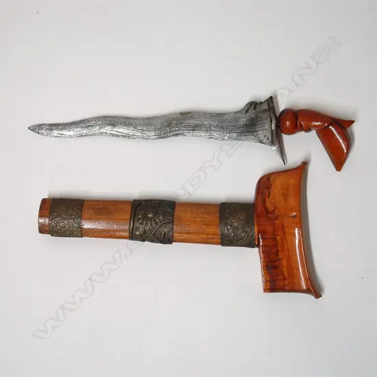 A vintage Indonesian small kris