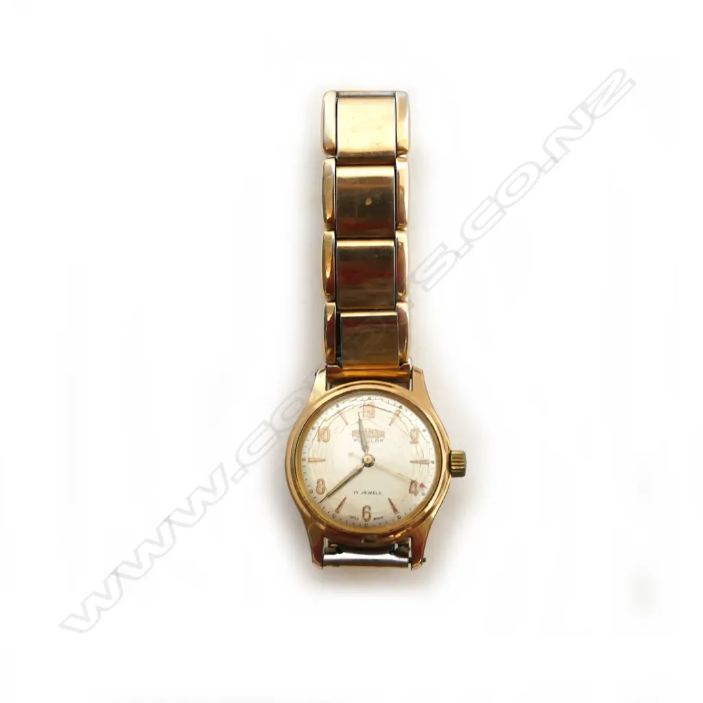 14CT ? GOLD ROAMER WATCH, WORKING (NOT GOLD) Image 1++
