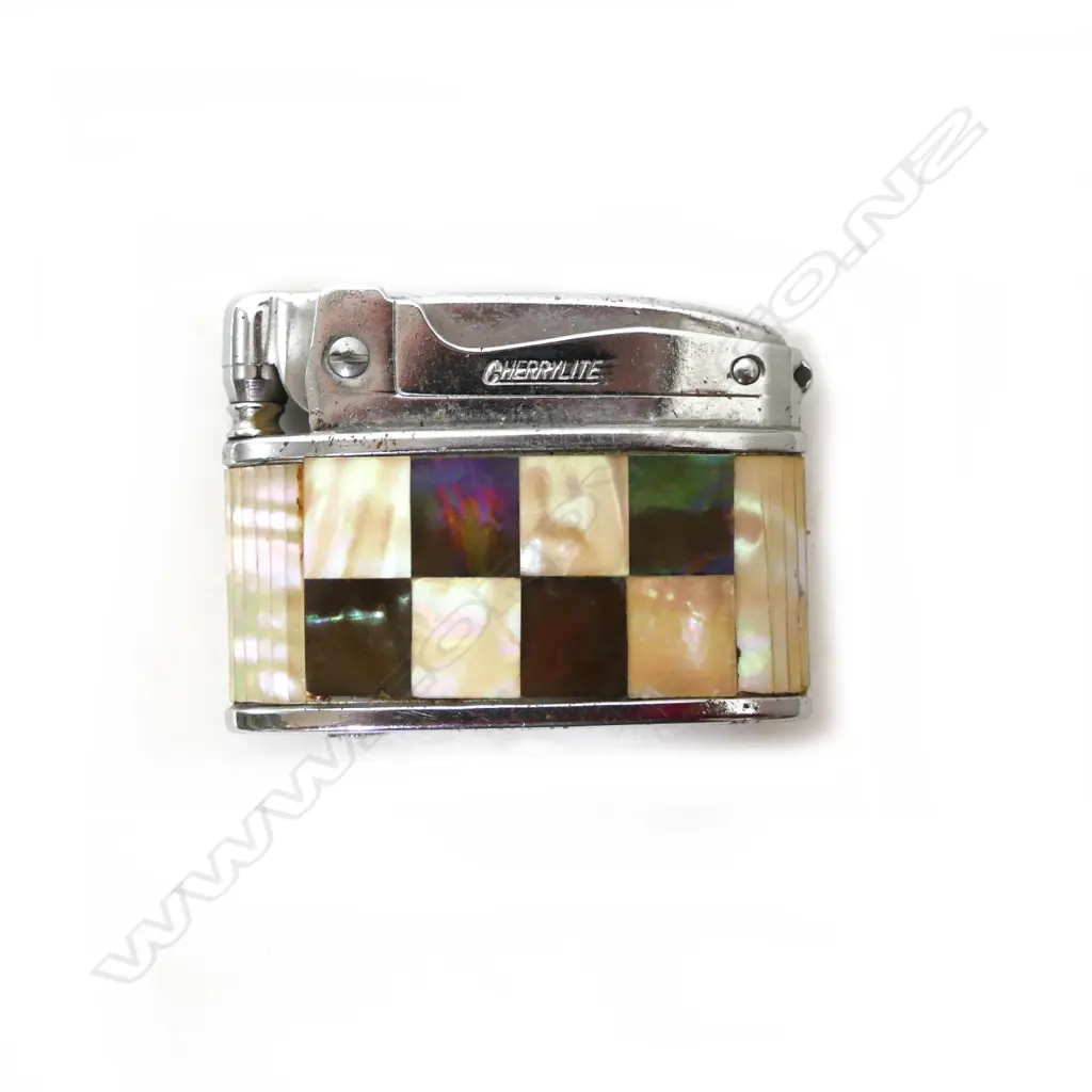 CHERRYLITE CIG LIGHTER, ABALONE & MOP INLAY Image 1++