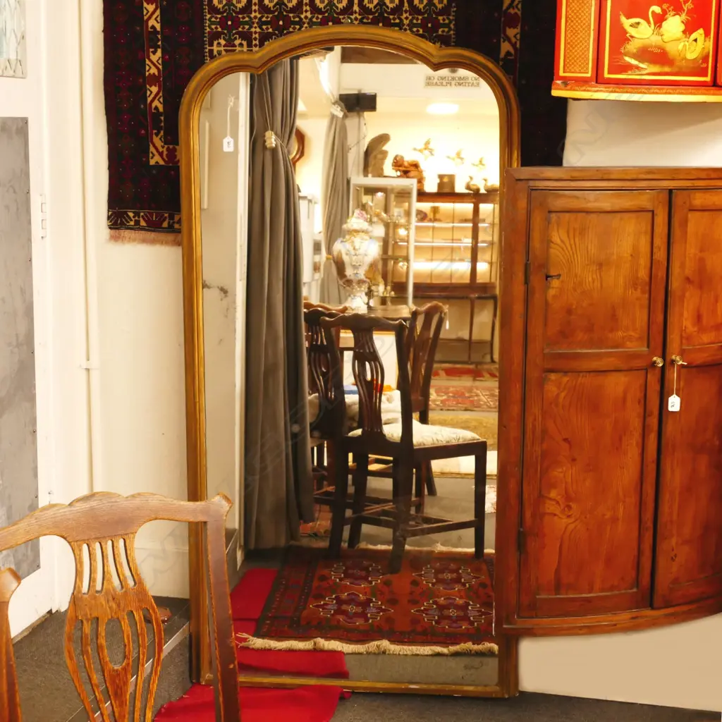 A large full length gilt framed mirror Image 1++