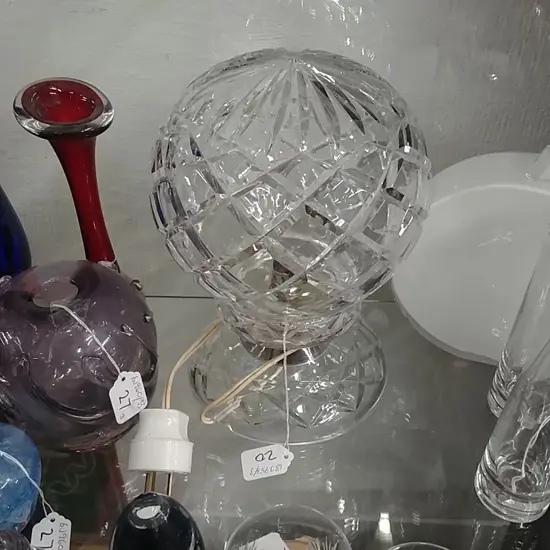 CUT CRYSTAL VINTAGE LAMP