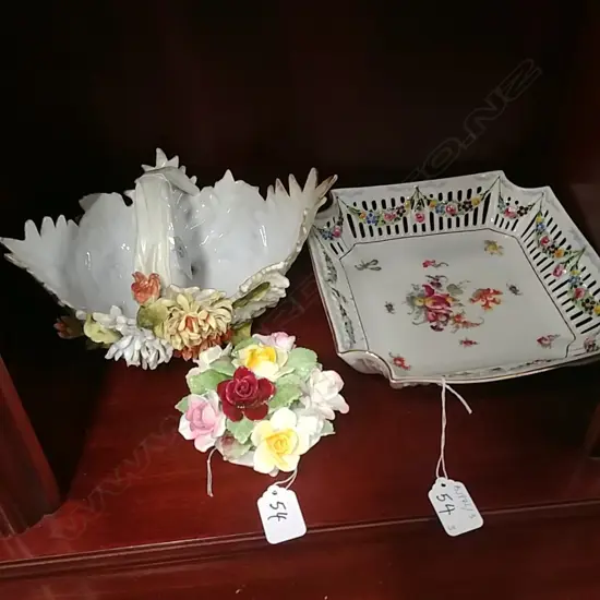 CONTINENTAL POSY BASKET & R.D. POSY & CZECH.DISH