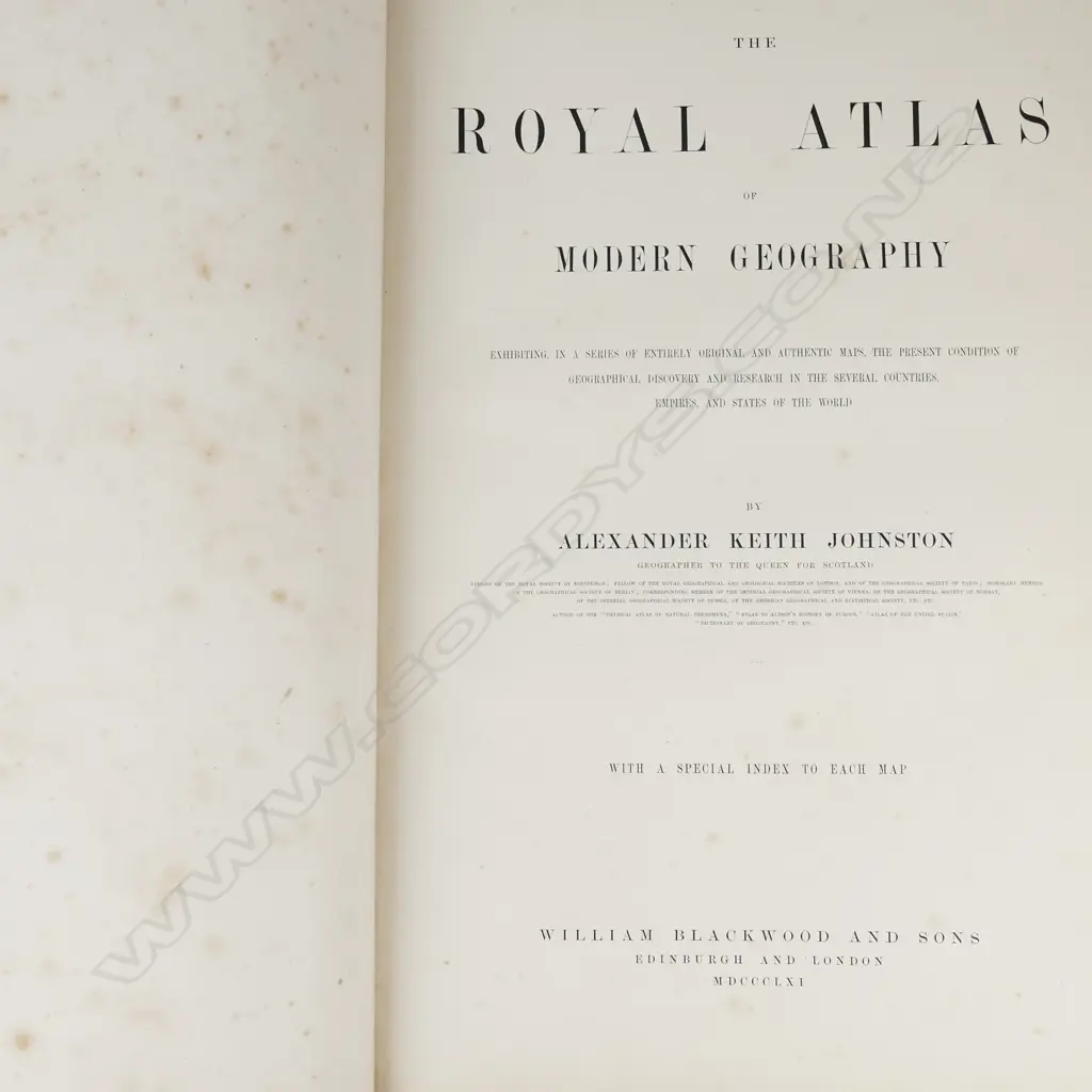 Keith Johnston's Royal Atlas of Modern Geography Image 1++