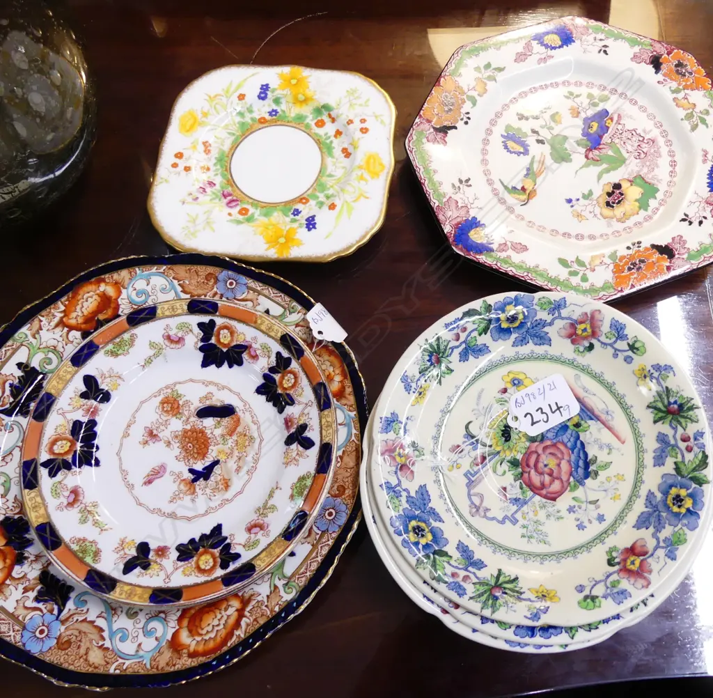 PILE OF PLATES(9)-MASONS-WOODS & CO.-ETC Image 1++