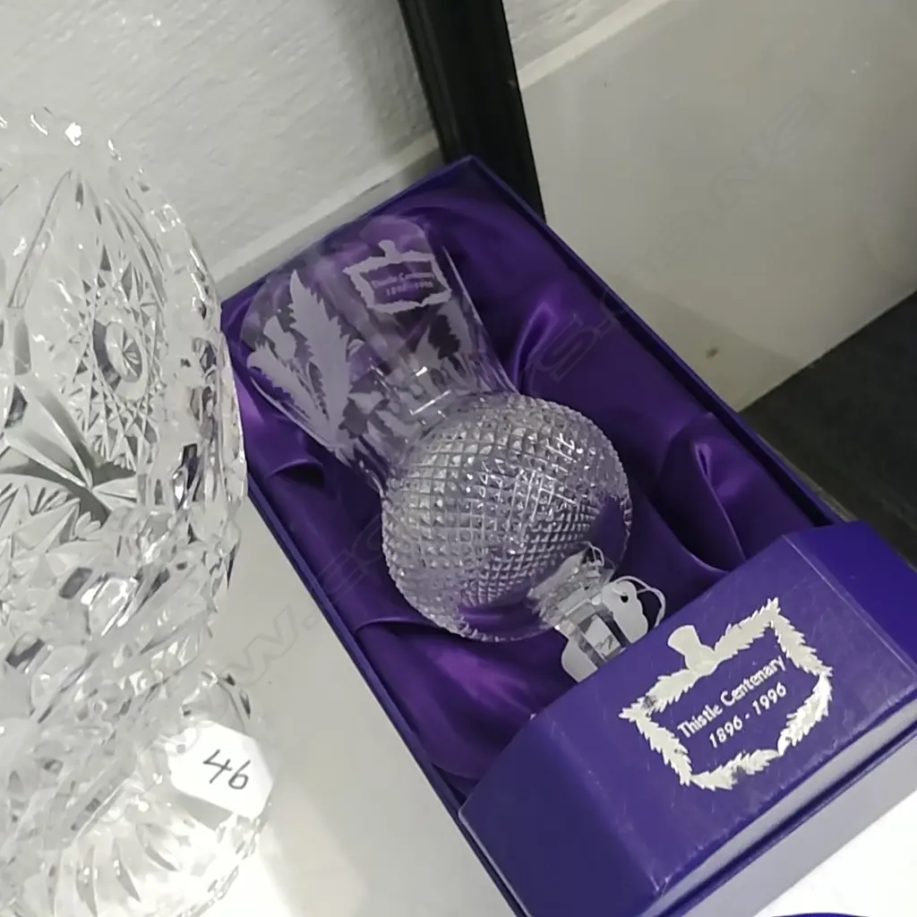 EDIN. CRYSTAL-THISTLE CENTENARY 1896/1996 GOBLET Image 1++