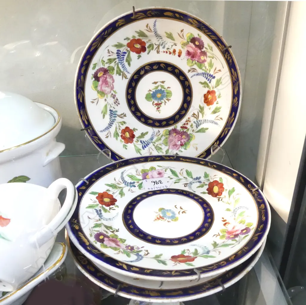 3 ANTIQUE PLATES MARKED GC Image 1++