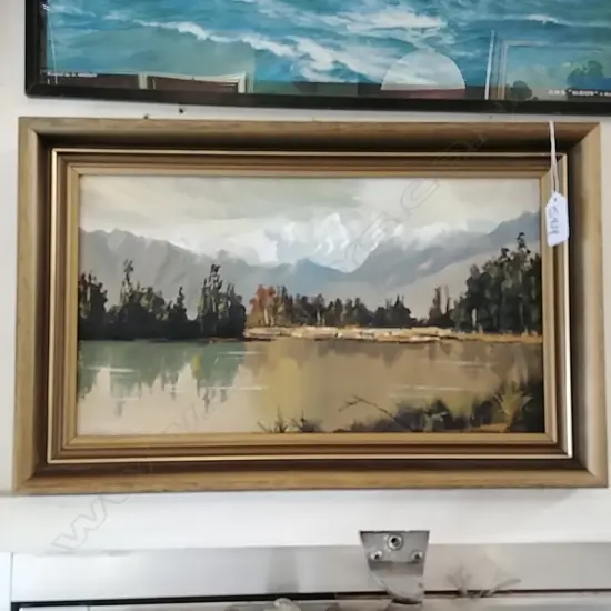 PRESTNEY OIL PAINTING - LAKE MATHIESON