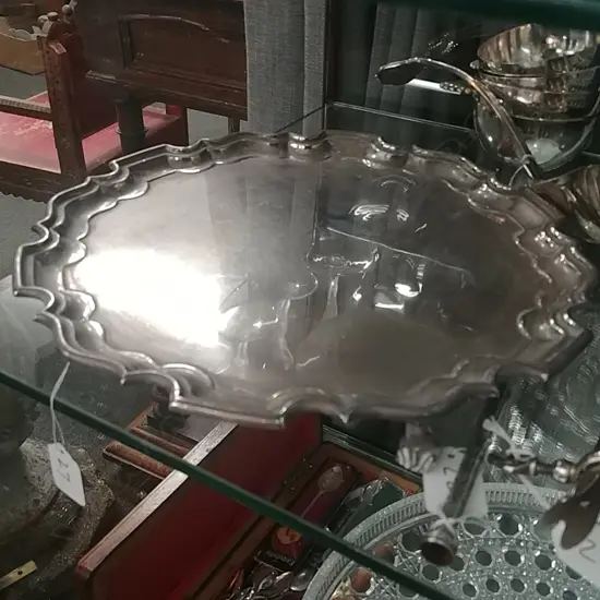 SILVER PLATE SALVER
